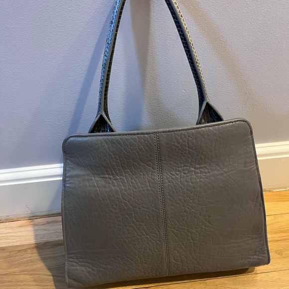 Alexander McQueen Grey Leather Bag - Picture 5 of 7